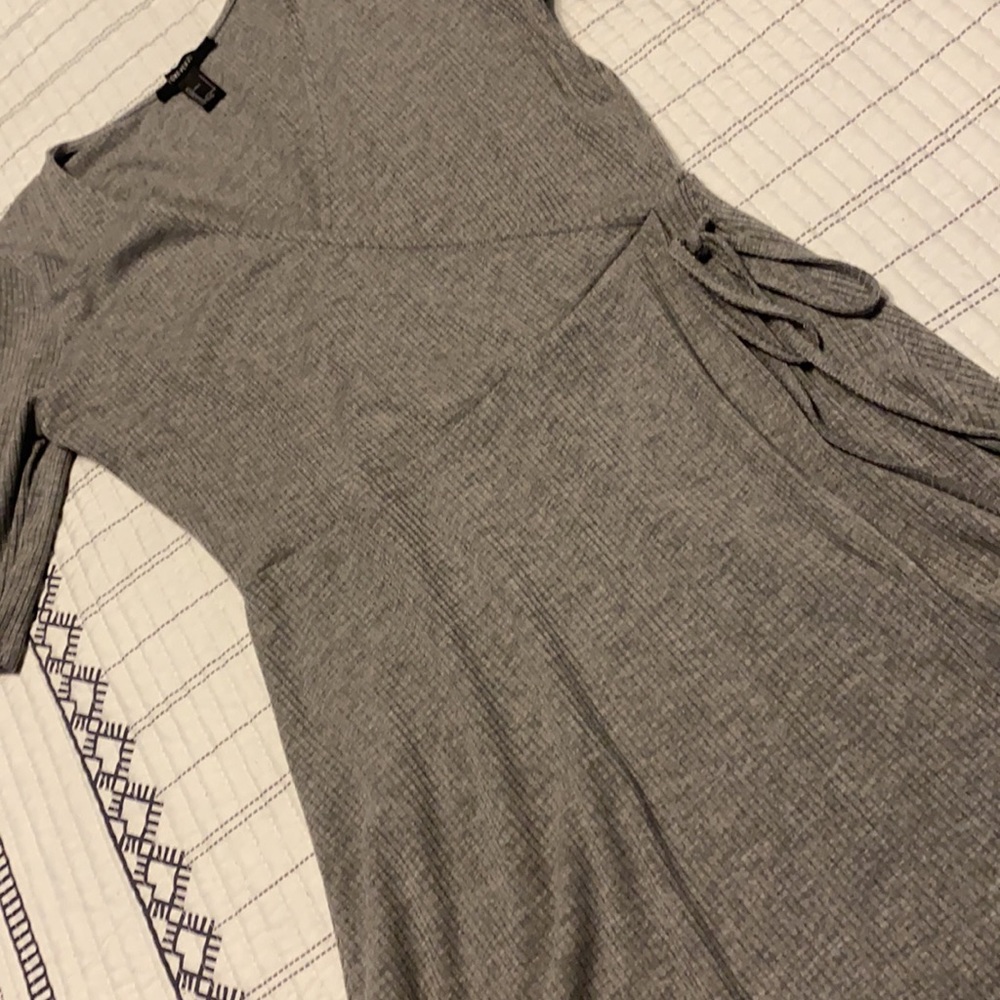Ribbed Wrap Dress - Picture 2 of 2